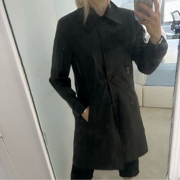 CALVIN KLEIN Lambskin Leather Butter Soft sz S - Picture 3 of 13